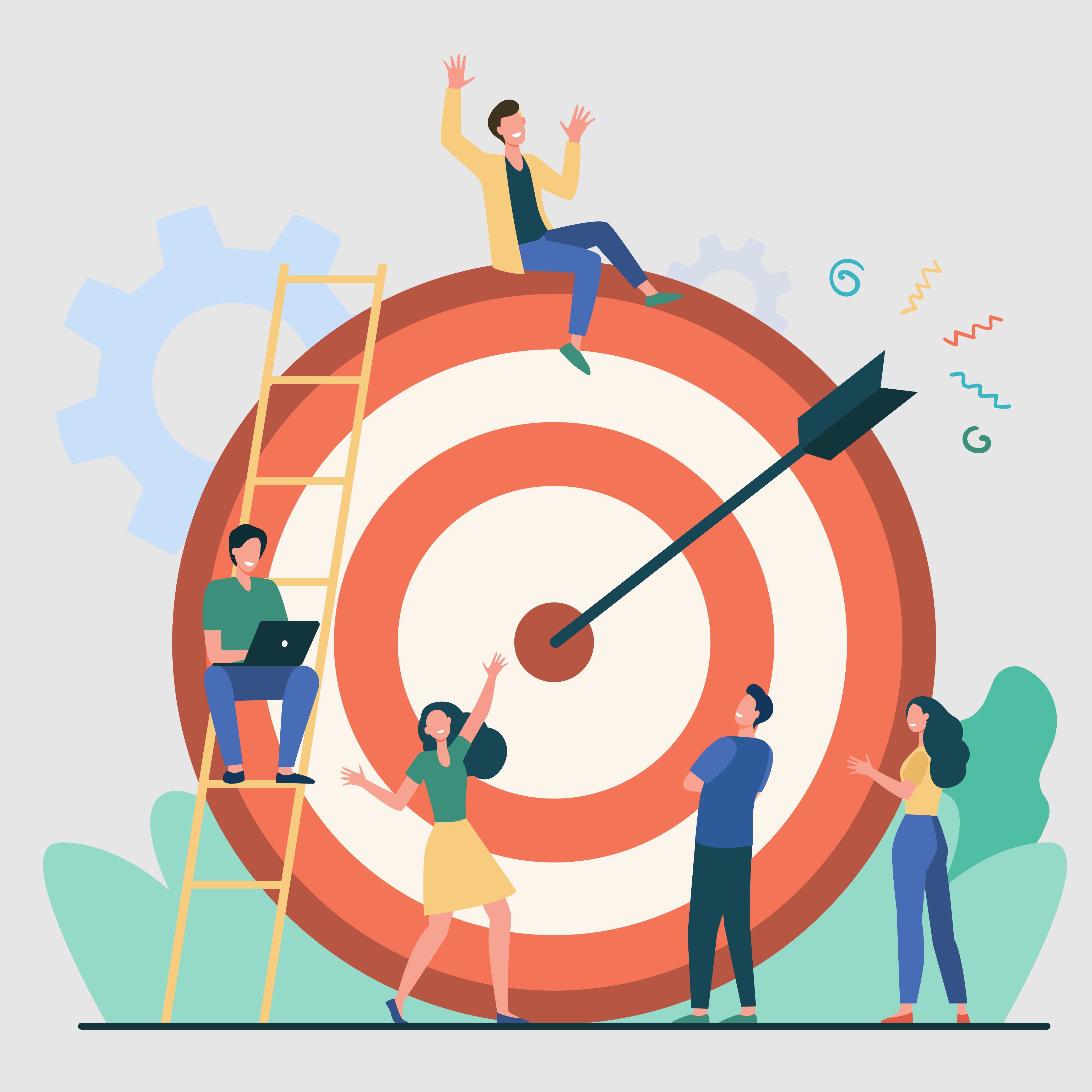 Representation of mission and goal of a company