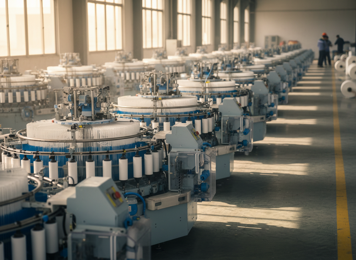 Production floor at Ravi Packagings with woven bag manufacturing machinery